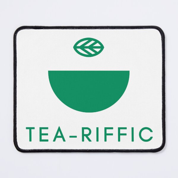 Item preview, Tea-riffic Green Half Cup Matcha Pun designed and sold by LekkieStudioArt.