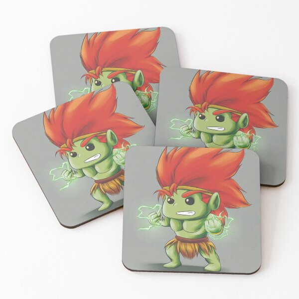 Item preview, Chibi Blanka – Cute Electric Beast Fighter Fan Art designed and sold by MyChibiArts.