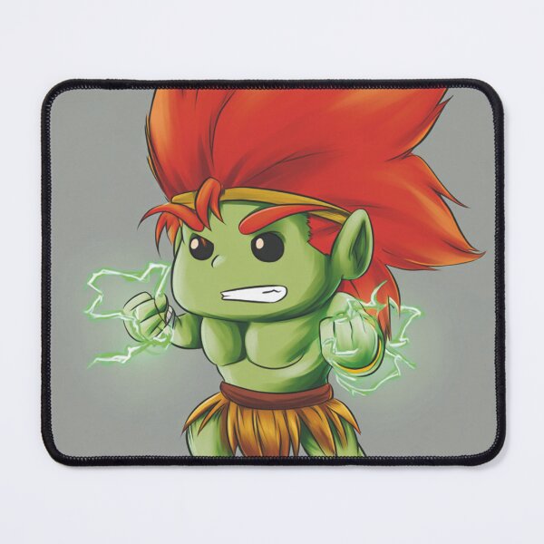 Item preview, Chibi Blanka – Cute Electric Beast Fighter Fan Art designed and sold by MyChibiArts.