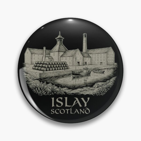 Item preview, Traditional Islay Scotland Distillery Etching designed and sold by Loom on the Loch.