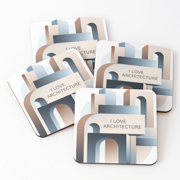 Item preview, Abstract Modern Architecture Art Minimal Sticker designed and sold by Modefissi.