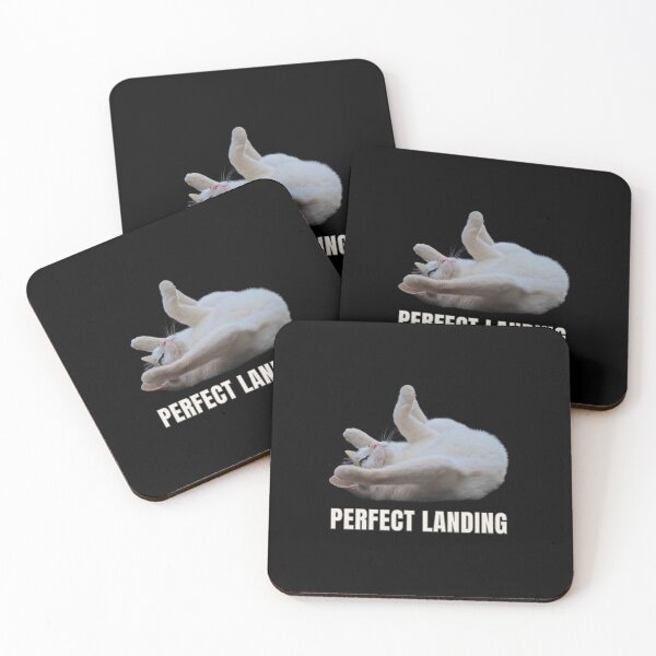 Item preview, Perfect Landing – Funny Cat Fail Meme designed and sold by MB-CatPrints.