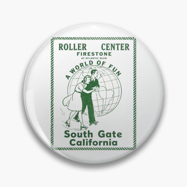 Item preview, Roller Center South-Gate California Roller Skating Rink Sticker Decal Label designed and sold by tislord.