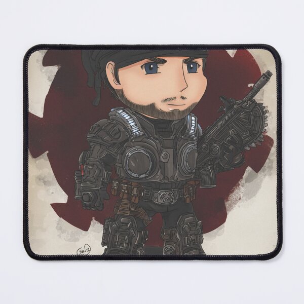 Item preview, Chibi Marcus Fenix – Cute Armoured Soldier Fan Art designed and sold by MyChibiArts.