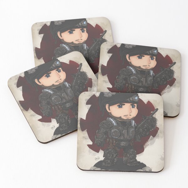 Item preview, Chibi Marcus Fenix – Cute Armoured Soldier Fan Art designed and sold by MyChibiArts.