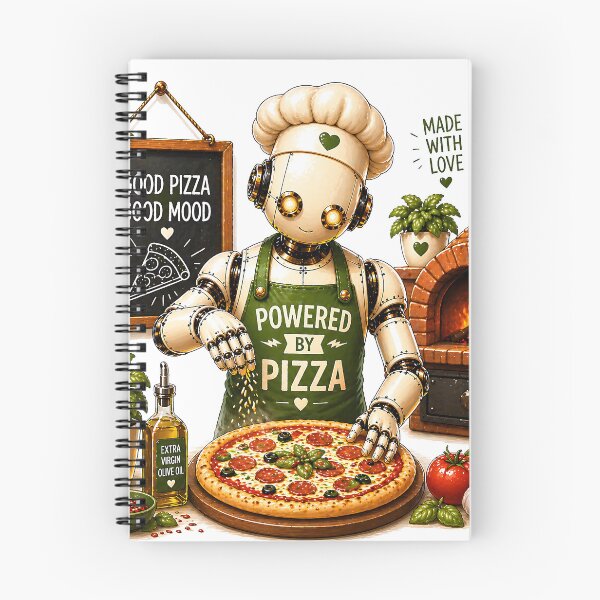 Item preview, Powered by Pizza Robot Chef – Cute Pizza Maker Bot Kitchen Design designed and sold by Digital Culture Studio.