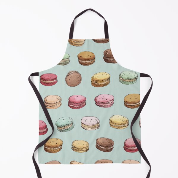 Item preview, Lindo patrón de pastelería francesa de macaron dibujado a mano designed and sold by NicolasGlowArt.