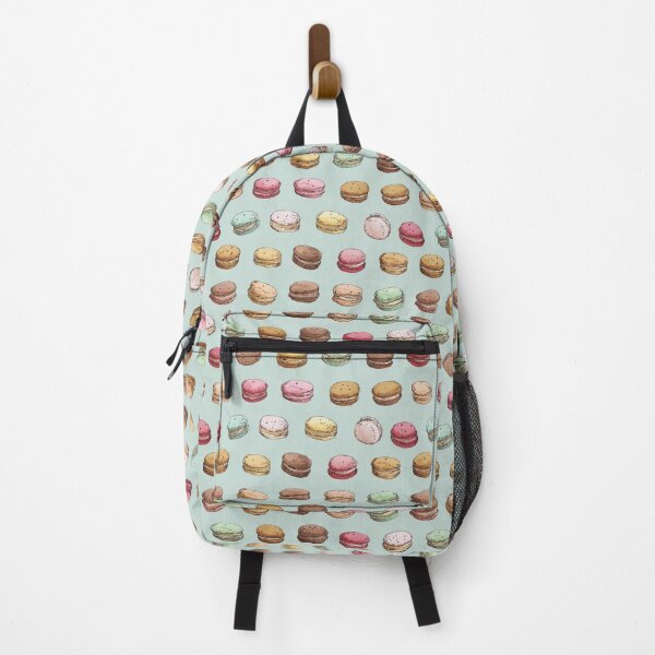 Item preview, Cute Hand Drawn Macaron French Pastry Pattern designed and sold by NicolasGlowArt.