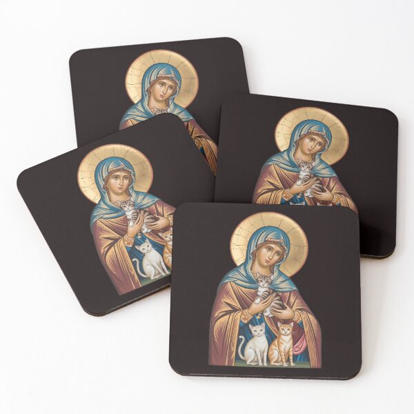 Item preview, St Gertrude of Nivelles Shirt – Catholic Cat Lover Gift with Cats & Religious Art designed and sold by Redgiant87x.