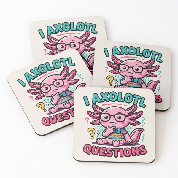 Item preview, I axolotl Questions cute nerd with glasses pink tadpole aztec pattern shirt designed and sold by bard-art.