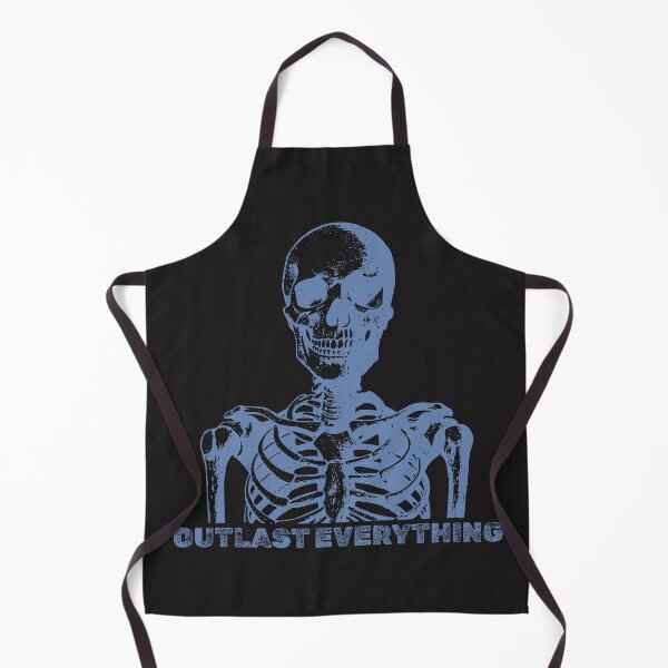 Item preview, "Outlast Everything" Blue Anatomical Skeleton Grunge Art designed and sold by Cipher & Soul.