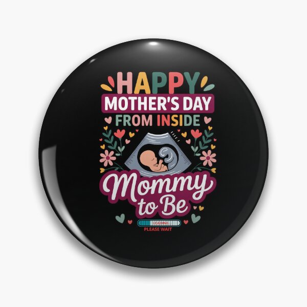 Item preview, Happy Mothers Day From Inside Mommy To Be: Please Wait Loading Progress, Pregnancy Announcement Baby Expecting Parent Maternity  designed and sold by NewaveBoutique.