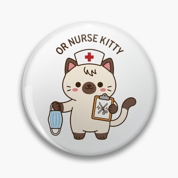 Item preview, OR Nurse Kitty – Cute Operating Room Nurse Cat designed and sold by officinelala.
