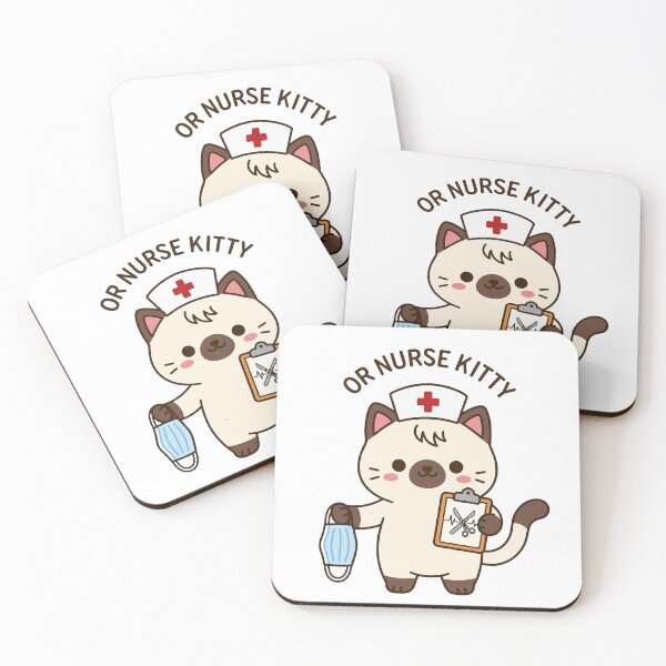 Item preview, OR Nurse Kitty – Cute Operating Room Nurse Cat designed and sold by officinelala.