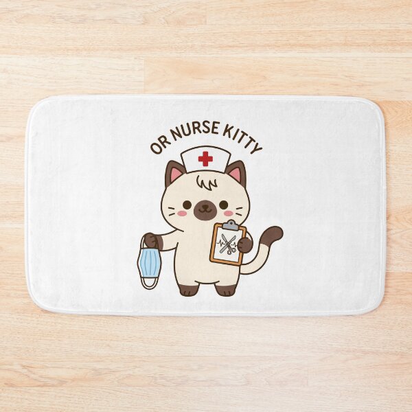 Item preview, OR Nurse Kitty – Cute Operating Room Nurse Cat designed and sold by officinelala.