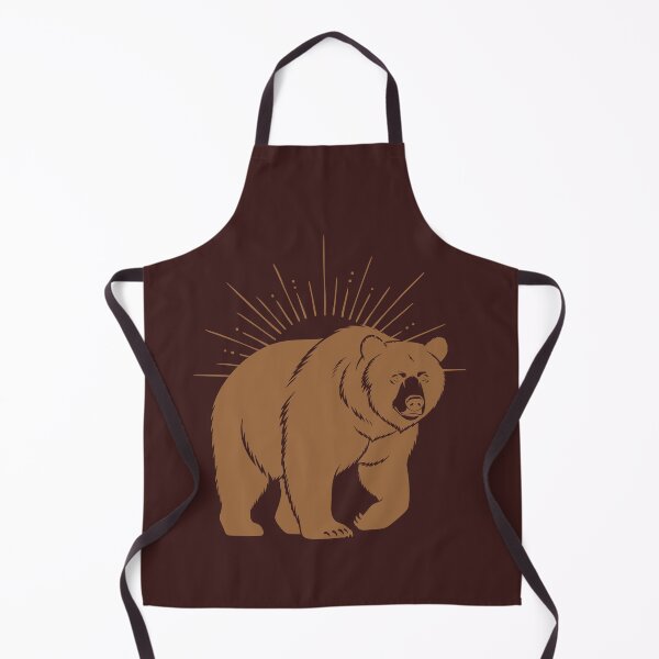Artikelvorschau, Golden Bear Illustration - Wildlife Spirit Animal Nature Design, entworfen und verkauft von LunaPrintCo.