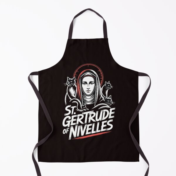 Item preview, St Gertrude of Nivelles Shirt – Funny & Cute Cats Design for Catholic Cat Lovers designed and sold by Redgiant87x.