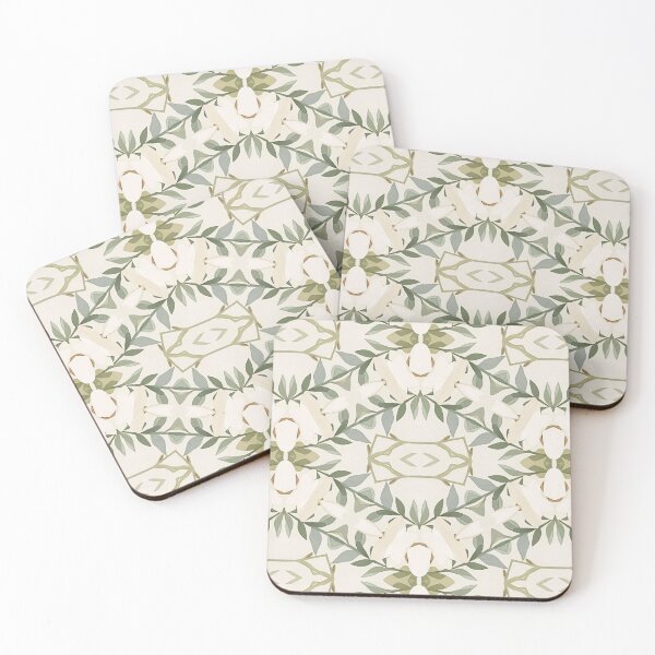 Item preview, Soft Green Magnolia Vine Pattern designed and sold by GraceInNatureCo.