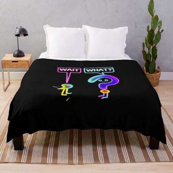 Item preview, Neon Wait What Ghost Question Mark Sticker Art designed and sold by ExploreAura Studio.