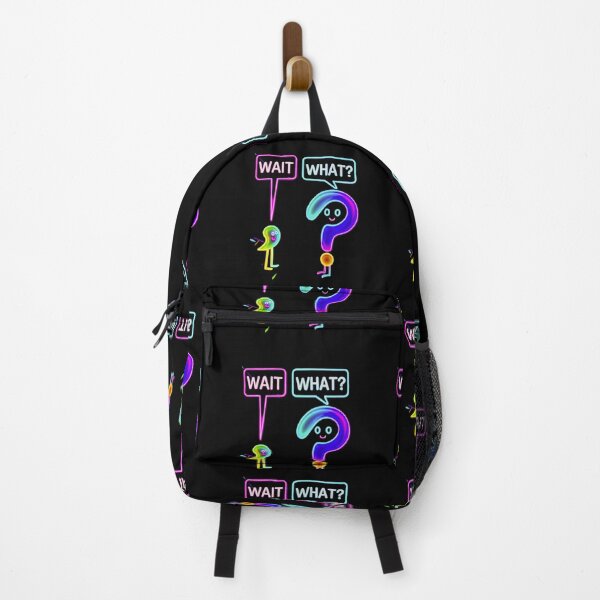 Item preview, Neon Wait What Ghost Question Mark Sticker Art designed and sold by ExploreAura Studio.