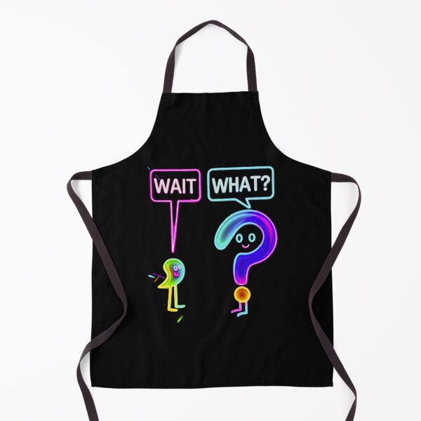 Item preview, Neon Wait What Ghost Question Mark Sticker Art designed and sold by ExploreAura Studio.