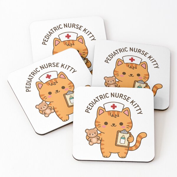 Item preview, Pediatric Nurse Kitty – Cute Pediatric Nurse Cat designed and sold by officinelala.