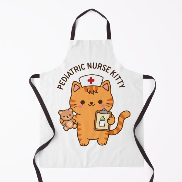 Item preview, Pediatric Nurse Kitty – Cute Pediatric Nurse Cat designed and sold by officinelala.