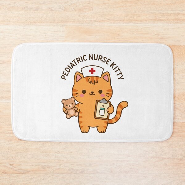 Item preview, Pediatric Nurse Kitty – Cute Pediatric Nurse Cat designed and sold by officinelala.
