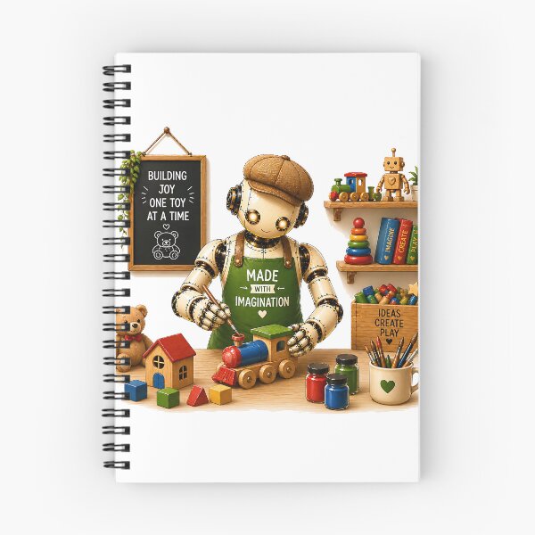 Item preview, Made With Imagination Robot Toy Maker – Cute Wooden Toy Builder Design designed and sold by Digital Culture Studio.