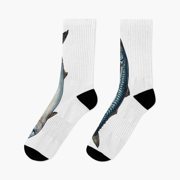 Item preview, Atlantic Mackerel Pair Clean Marine Illustration Minimalist Naturalist Style designed and sold by LisaTumi.art.
