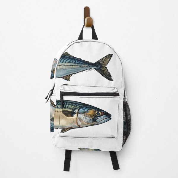 Item preview, Atlantic Mackerel Pair Clean Marine Illustration Minimalist Naturalist Style designed and sold by LisaTumi.art.