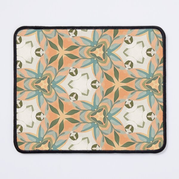 Item preview, Peach Blue Botanical Seamless Pattern designed and sold by GraceInNatureCo.