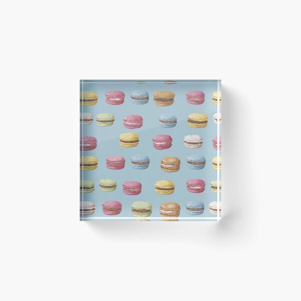 Item preview, Watercolor Macaron French Dessert Sweet Treat Pattern designed and sold by NicolasGlowArt.