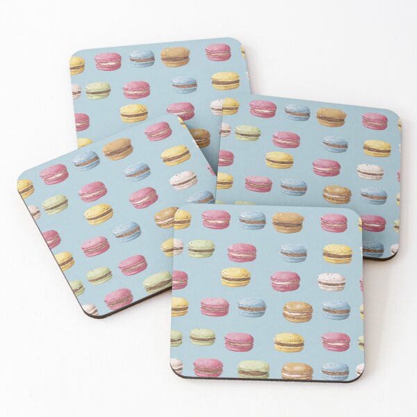 Item preview, Watercolor Macaron French Dessert Sweet Treat Pattern designed and sold by NicolasGlowArt.