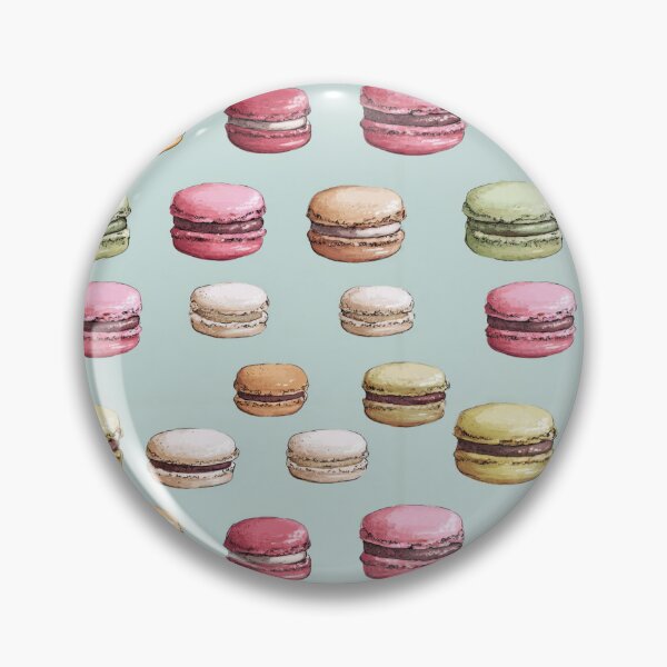 Item preview, Watercolor Macaron French Dessert Pattern designed and sold by NicolasGlowArt.