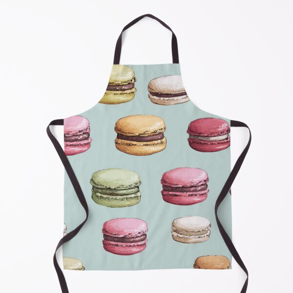 Item preview, Watercolor Macaron French Dessert Pattern designed and sold by NicolasGlowArt.