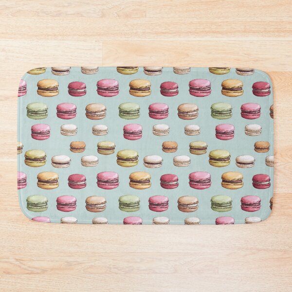 Item preview, Watercolor Macaron French Dessert Pattern designed and sold by NicolasGlowArt.