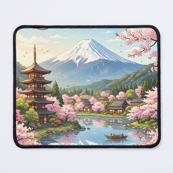 Item preview, Japan Dreamscape – Mount Fuji & Sakura Panorama designed and sold by Ar0undTheW0rld.