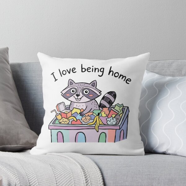 Item preview, Mapache mapache Me encanta estar en casa designed and sold by SpaceBabe.