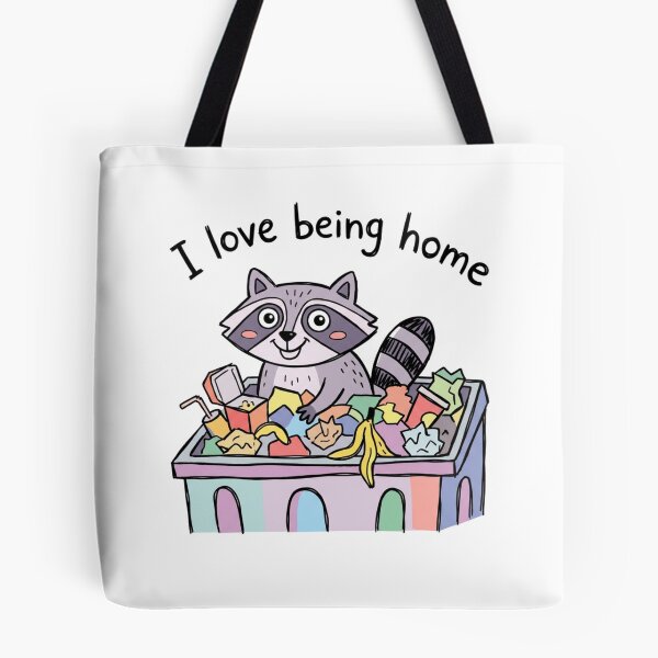 Artikelvorschau, Waschbär und Müllpanda Ich liebe es, zu Hause zu sein entworfen und verkauft von SpaceBabe.