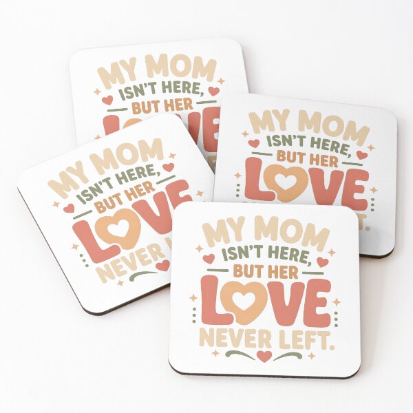 Item preview, Mom Isn't Here But Her Love Never Left - Mother Memorial Loss groovy designed and sold by HWARYA.