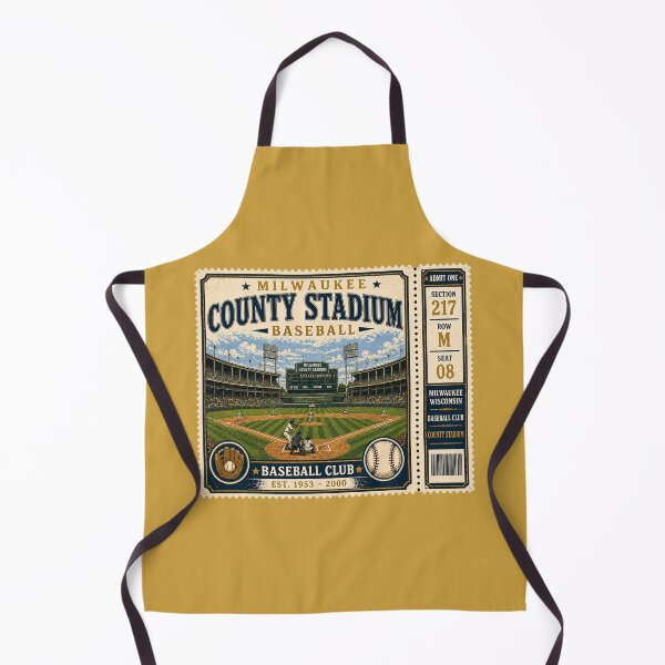 Item preview, Milwaukee Baseball Vintage Ticket Stub County Stadium Retro Classic Ballpark Design designed and sold by GhostDawgs.