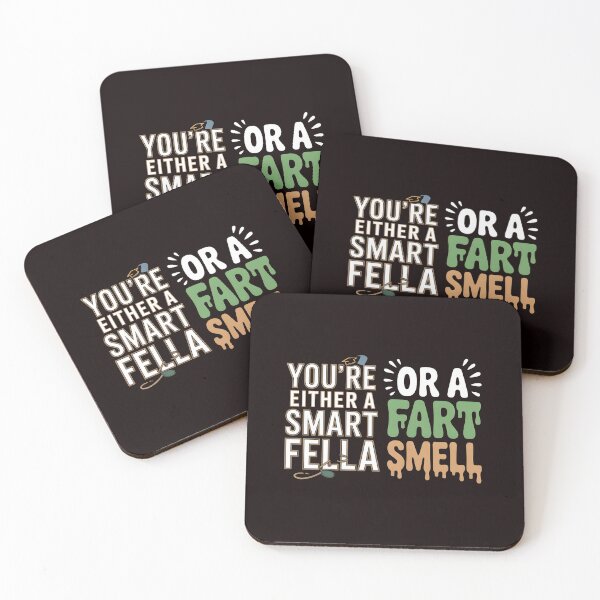 Item preview, You're Either A Smart Fella Or A Fart Smell Funny Pun Shirt – Fart Humor Wordplay Phrase designed and sold by Redgiant87x.