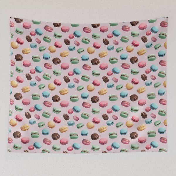 Item preview, Colorful French Macaron Dessert Pattern designed and sold by NicolasGlowArt.