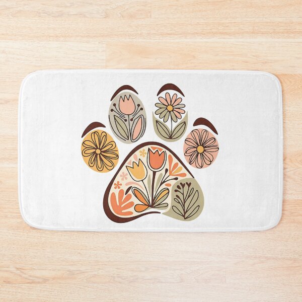 Item preview, Boho Dog Footprint Flowers designed and sold by VibranPalette.