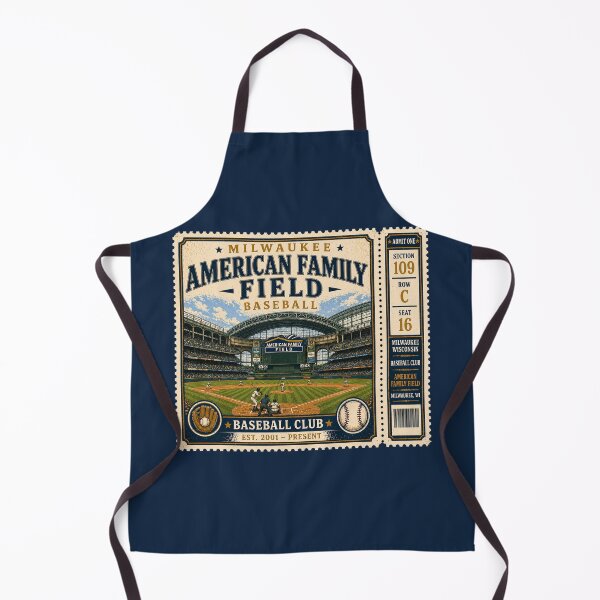 Item preview, Milwaukee Baseball Vintage Ticket Stub American Family Field Retro Stadium Design designed and sold by GhostDawgs.