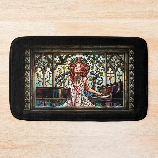 Item preview, TORI AMOS ~ Stained Glass Church Window BLACK DOVE Edition designed and sold by TheLastGarden.