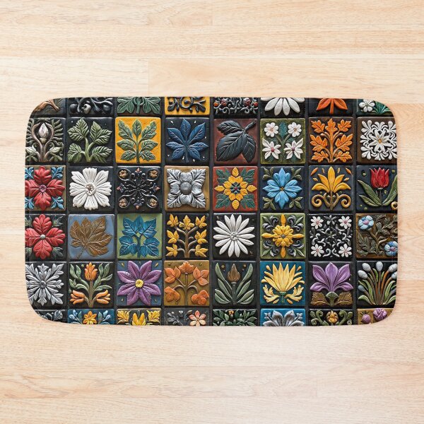 Item preview, Floral Tile Arrangement designed and sold by JPugliese.