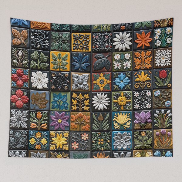 Item preview, Floral Tile Arrangement designed and sold by JPugliese.