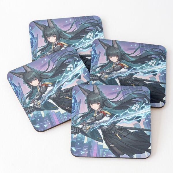 Item preview, Hoshimi Miyabi // Zenless Zone Zero Illustration - Cyberpunk Anime Girl Ice Blade Art designed and sold by Astraphyllia.